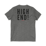 HIGH END BLACK UNISEX V-NECK T-SHIRTS