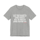 HEAL YOUR WOUNDS UNISEX SHORT SLEEVE T-SHIRT