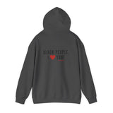 BLACK PEOPLE I LOVE YOU - BLACK UNISEX HOODIE