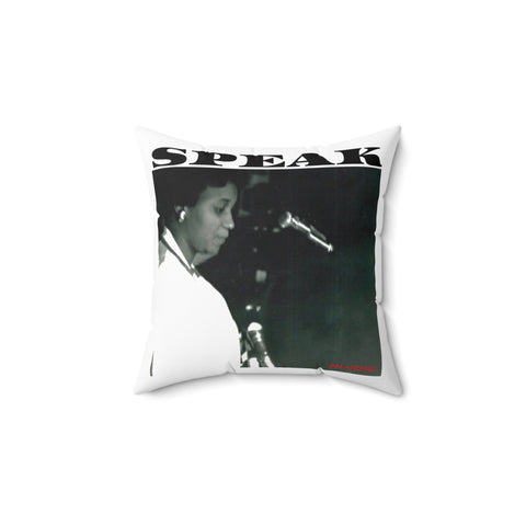 SPEAK - BLACK THROW PILLOW