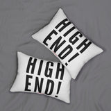 HIGH END BLACK LUMBAR PILLOW