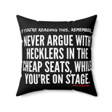 HECKLERS THROW PILLOW
