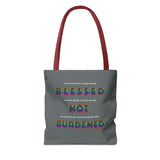 BLACK QUEER RAINBOW TOTE BAG