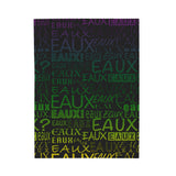 EAUX- MARDI GRAS PLUSH BLANKET