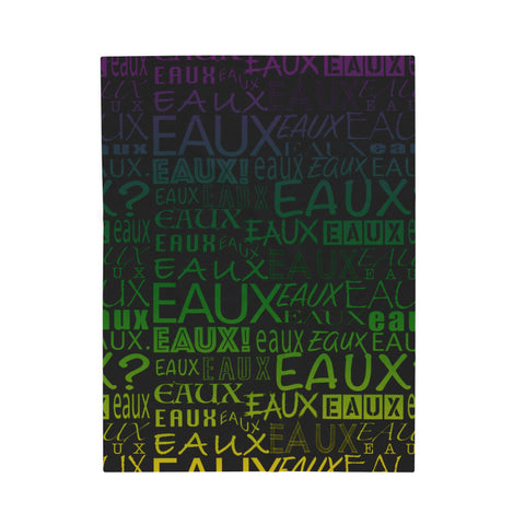 EAUX- MARDI GRAS PLUSH BLANKET