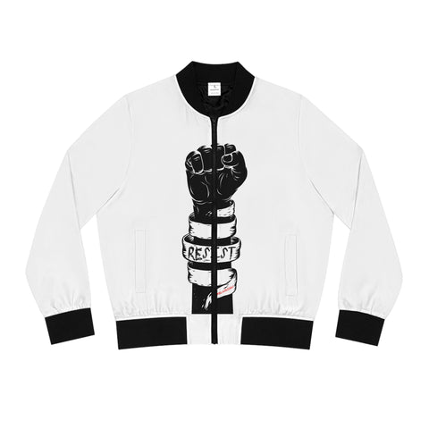 RESIST FIST AOP WOMEN'S BOOMBER JACKET