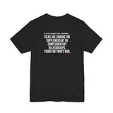 FIGURE OUT UNISEX   SHORT SLEEVE T-SHIRT