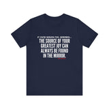 JOY IN THE MIRROR UNISEX SHORT SLEEVE T-SHIRT