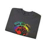 BLACK GAY PROUD FIST UNISEX SWEATSHIRTS