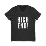 HIGH END WHITE UNISEX V-NECK T-SHIRTS
