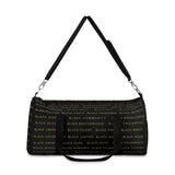 BLACK MAGIC - GOLD LETTERS DUFFEL BAG