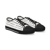 BLACK MAGIC - BLACK LETTERS KOW-TOP SNEAKERS WHITE SOLE