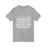HECKLERS UNISEX V-NECK T-SHIRT