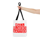 #AllBlocksMatter Tote Bag - Empowering AOP Design for Activism
