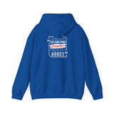REACH FOR SOMETHING - WHITE RED UNISEX HOODIE