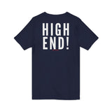 HIGH END WHITE UNISEX V-NECK T-SHIRTS
