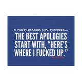 BEST APOLOGIES CANVAS ART