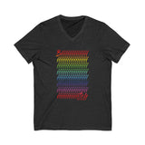 BIIIIIITCH RAINBOW UNISEX  V-NECK T-SHIRTS