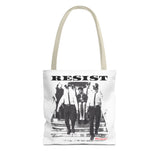 RESIST-BLACK TOTE BAG