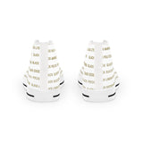 BLACK MAGIC - GOLD LETTERS HI-TOP SNEAKERS WHITE-SOLE
