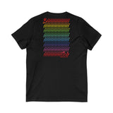 BIIIIIITCH RAINBOW UNISEX  V-NECK T-SHIRTS