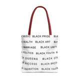 BLACK MAGIC - BLACK LETTERS TOTE BAG