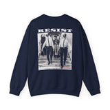 RESIST-WHITE UNISEX SWEAT SHIRT