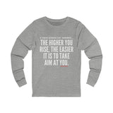 TAKE AIM UNISEX LONGSLEEVE T-SHIRT