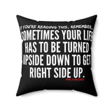 UPSIDE DOWN THROW PILLOW