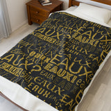 EAUX - GOLD PLUSH BLANKET