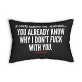 YOU ALREADY KNOW LUMBAR PILLOW