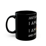 BLACK GAY FUP WHITE CERAMIC BLACK MUG 150Z