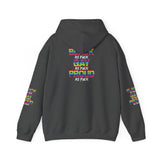BLACK GAY PROUD AF UNISEX HOODIE