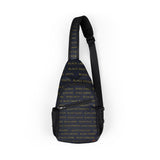 BLACK MAGIC - GOLD LETTERS SLING BAG