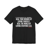 HEAL YOUR WOUNDS UNISEX SHORT SLEEVE T-SHIRT