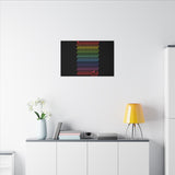 BIIIIIITCH RAINBOW CANVAS ART
