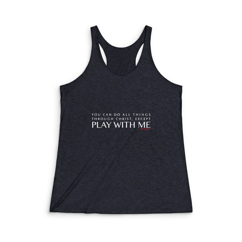YOU CAN DO ALL THINGS - WHITE RACERBACK TANK TOP