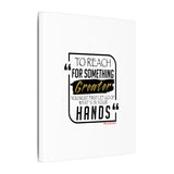 REACH FOR SOMETHING BLACK GOLD CANVAS ART