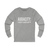 Audacity_white UNISEX LONGSLEEVE T-SHIRT