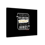 REACH FOR SOMETHING WHITE GOLD CANVAS ART