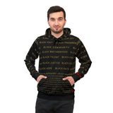 BLACK MAGIC - BLACK GOLD AOP PULLOVER HOODIE