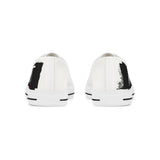 RESIST - BLACK LOW-TOP SNEAKERS - WHITE SOLE