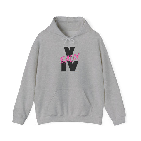 V EAUX IV - BLACK W/ PINK EAUX UNISEX HOODIE