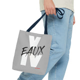 V EAUX IV - WHITE W/ BLACK EAUX TOTE BAG