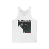 SPEAK - BLACK UNISEX TANK TOP