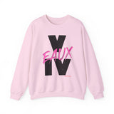 V EAUX IV - BLACK W/ PINK EAUX UNISEX SWEAT SHIRT