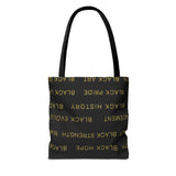 BLACK MAGIC - GOLD LETTERS TOTE BAG