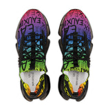 EAUX BLACK ON RAINBOW MESH SNEAKERS