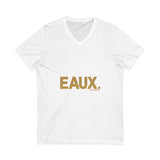 EAUX GOLD UNISEX V-NECK T-SHIRTS