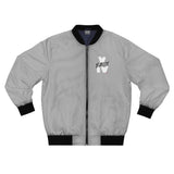 V EAUX IV - WHITE W/ BLACK EAUX AOP MEN'S BOMBER JACKET